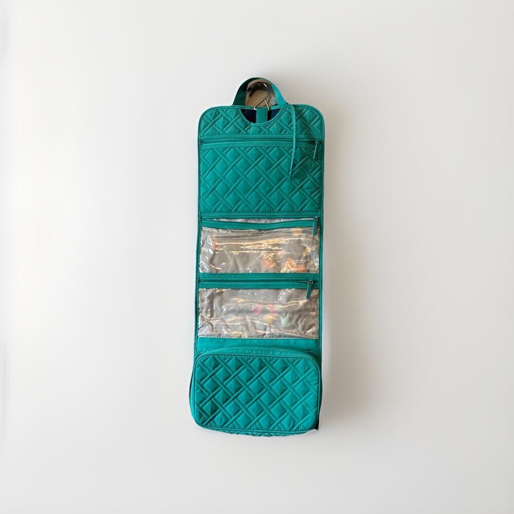 Vera Bradley Toiletry Bag Turquoise Hanging